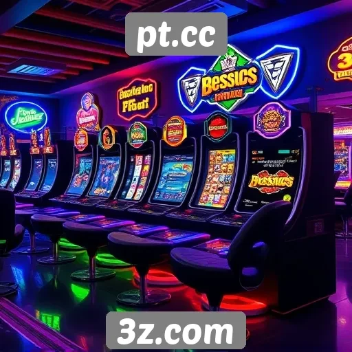 Variedade de jogos disponíveis no pt.cc